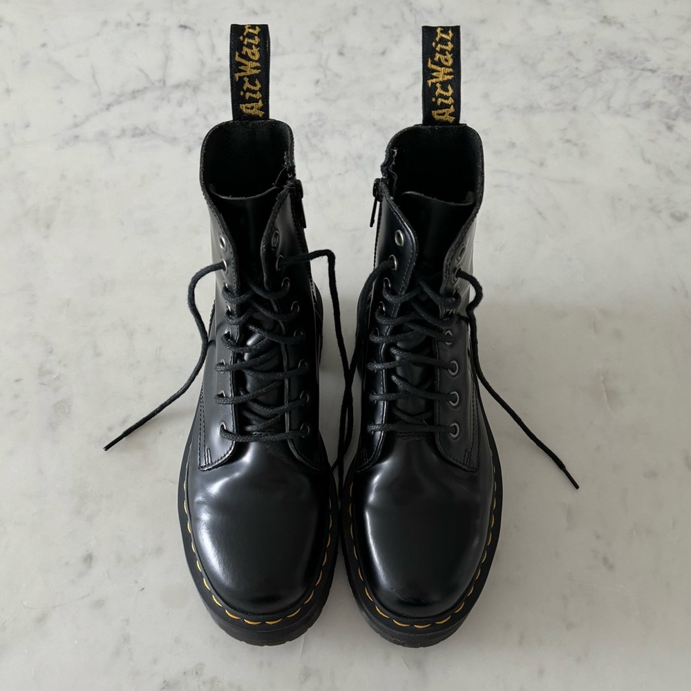 Dr. Marten Jadon Leather Platform Boots